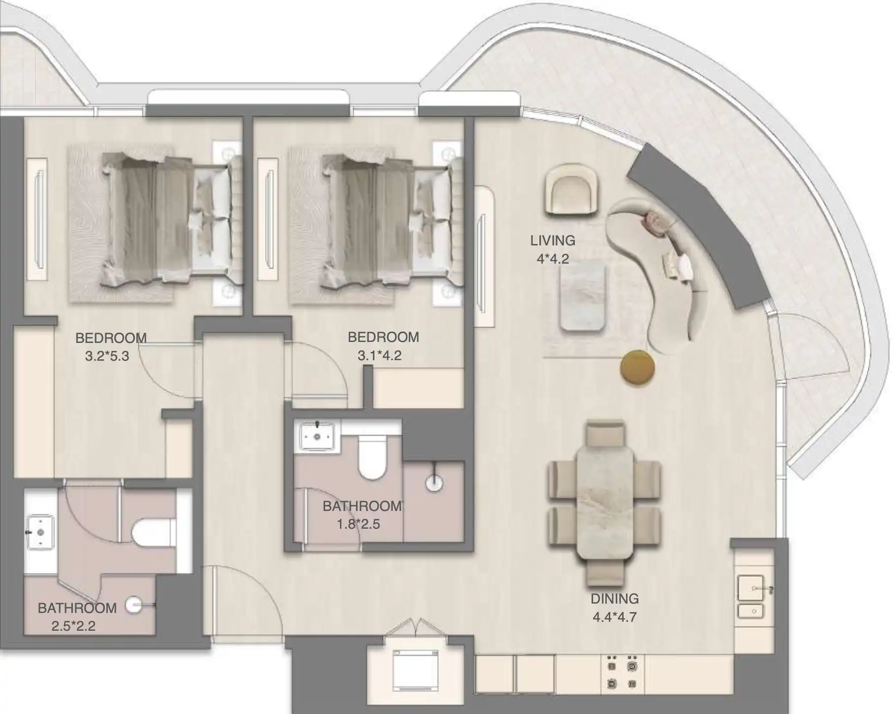 Floor Plans for Mirasol by RAK Properties in Ras Al Khaimah