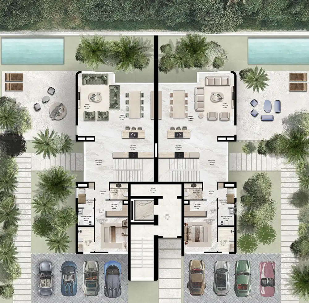 Планировка Manchester City Yas Residences by Ohana