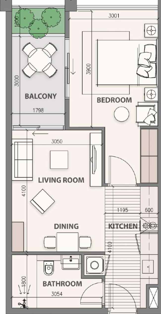 Floor Plans of Tiger Faradis Tower