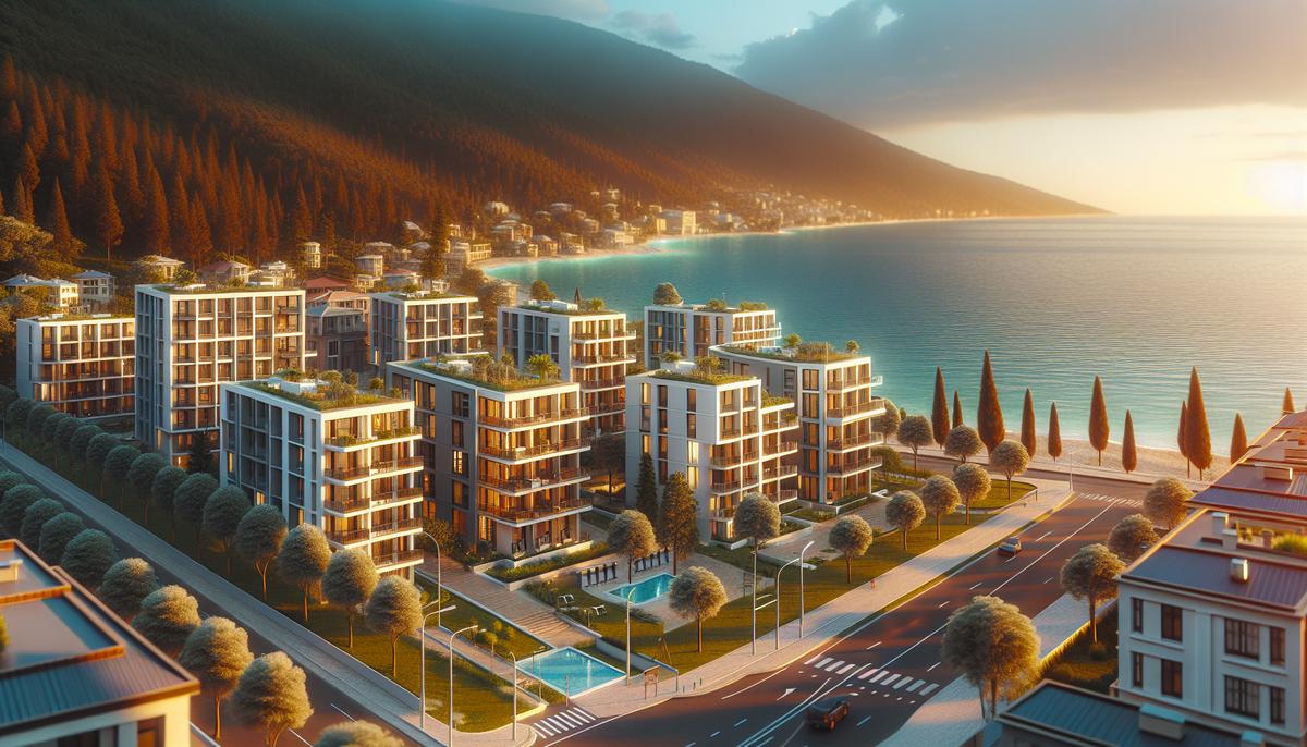 Рынок вторичной недвижимости в Батуми: тренды 2025 Вид на Батуми: дома у моря и городской пейзаж
