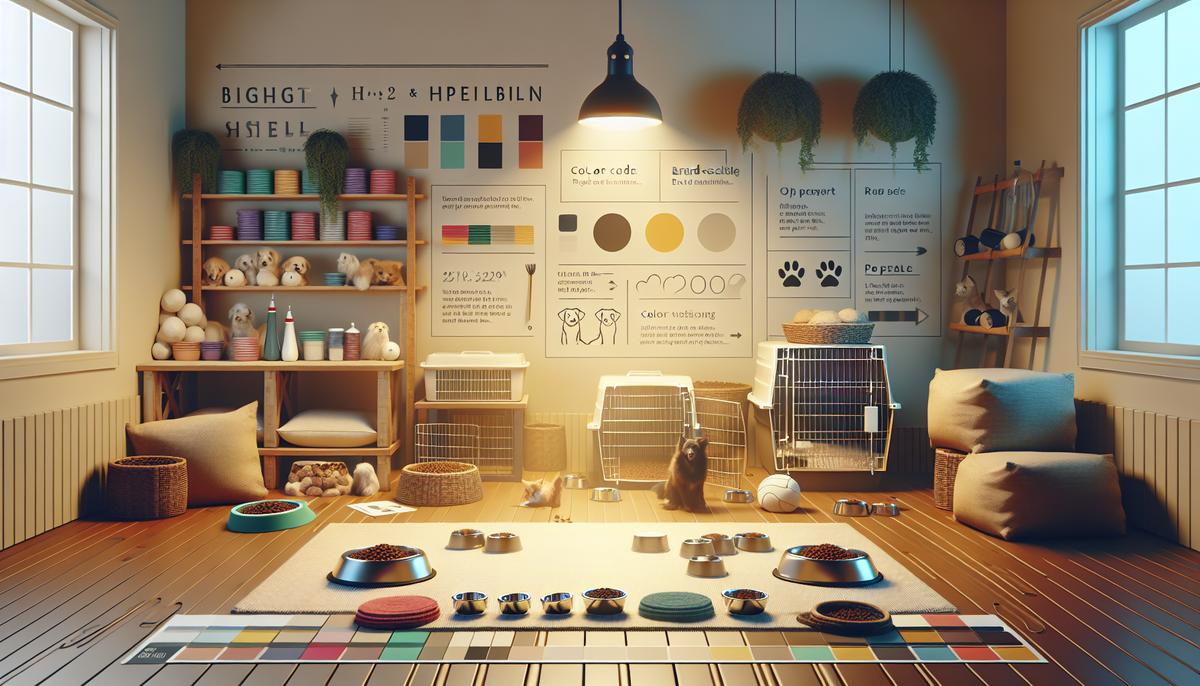 Как мы оптимизируем расходы проекта Упорядоченные мешки корма и миски в светлом помещении приюта