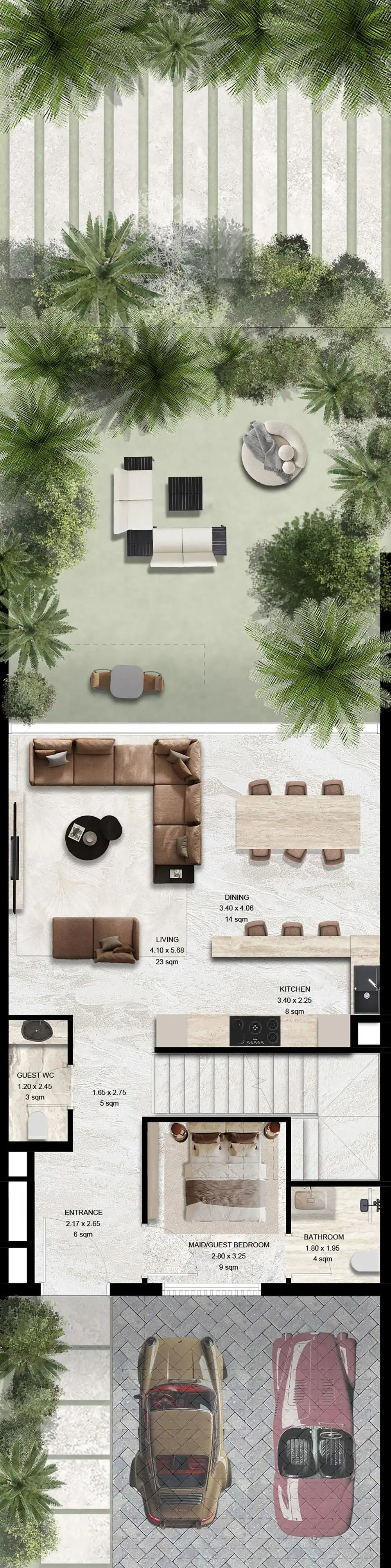 Планировка Manchester City Yas Residences by Ohana