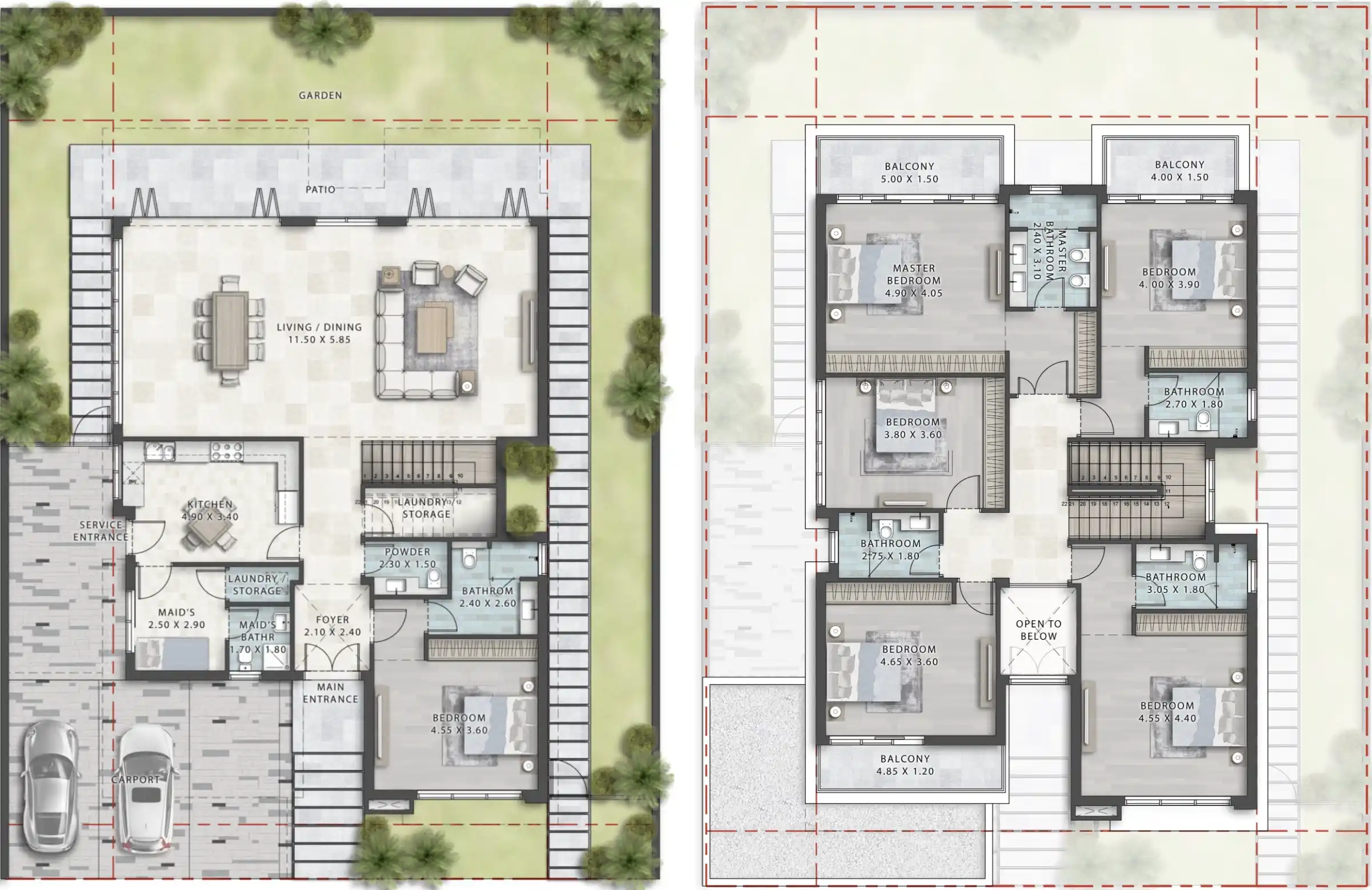 Floor Plans of DAMAC Islands