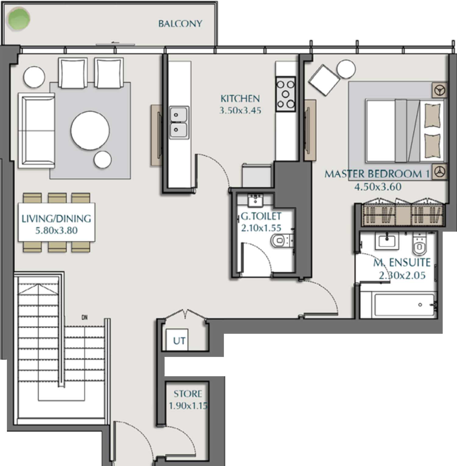 Floor Plans of Wasl1 Park Views Residences