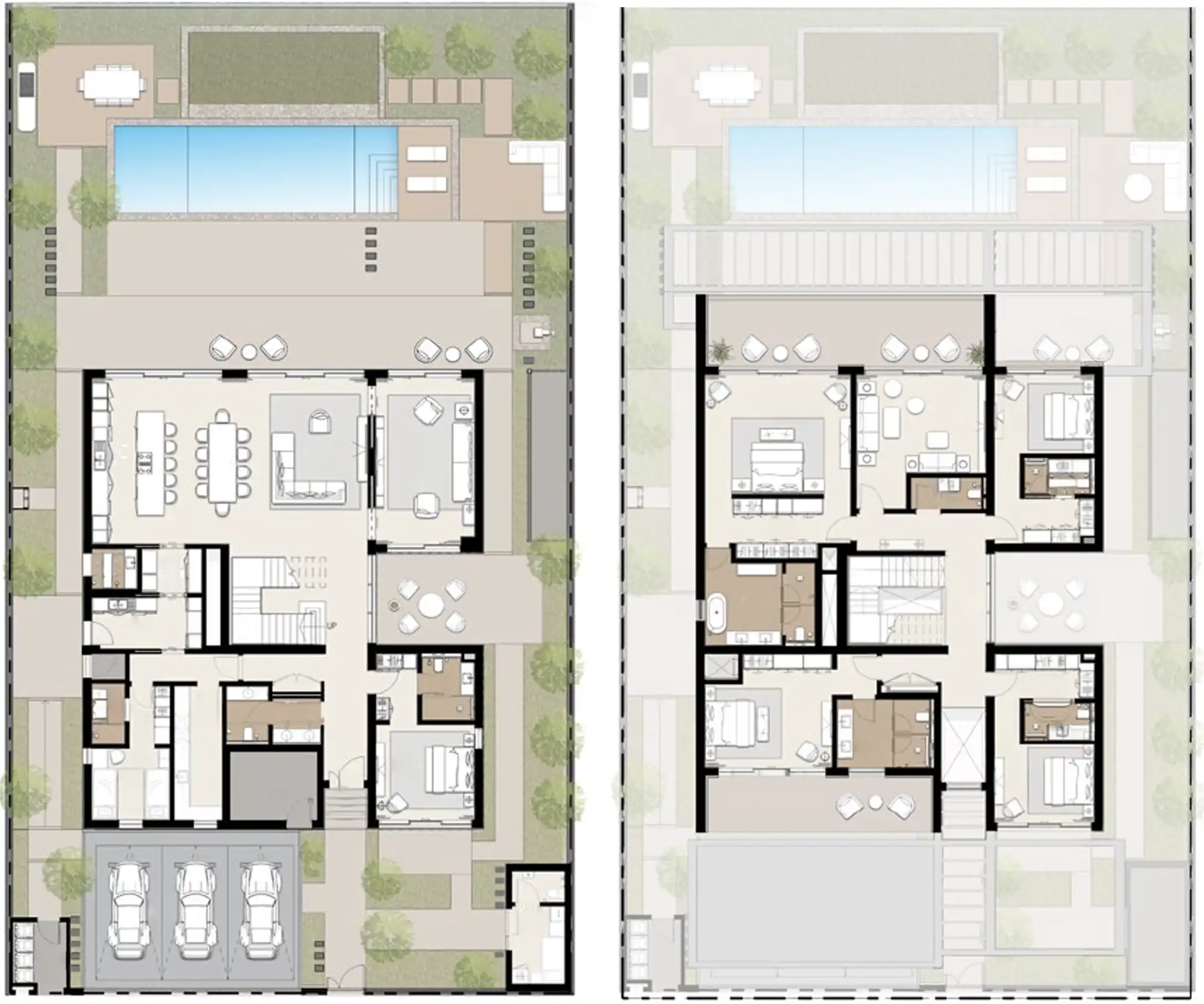Floor Plans for Bashayer by Modon in Abu Dhabi