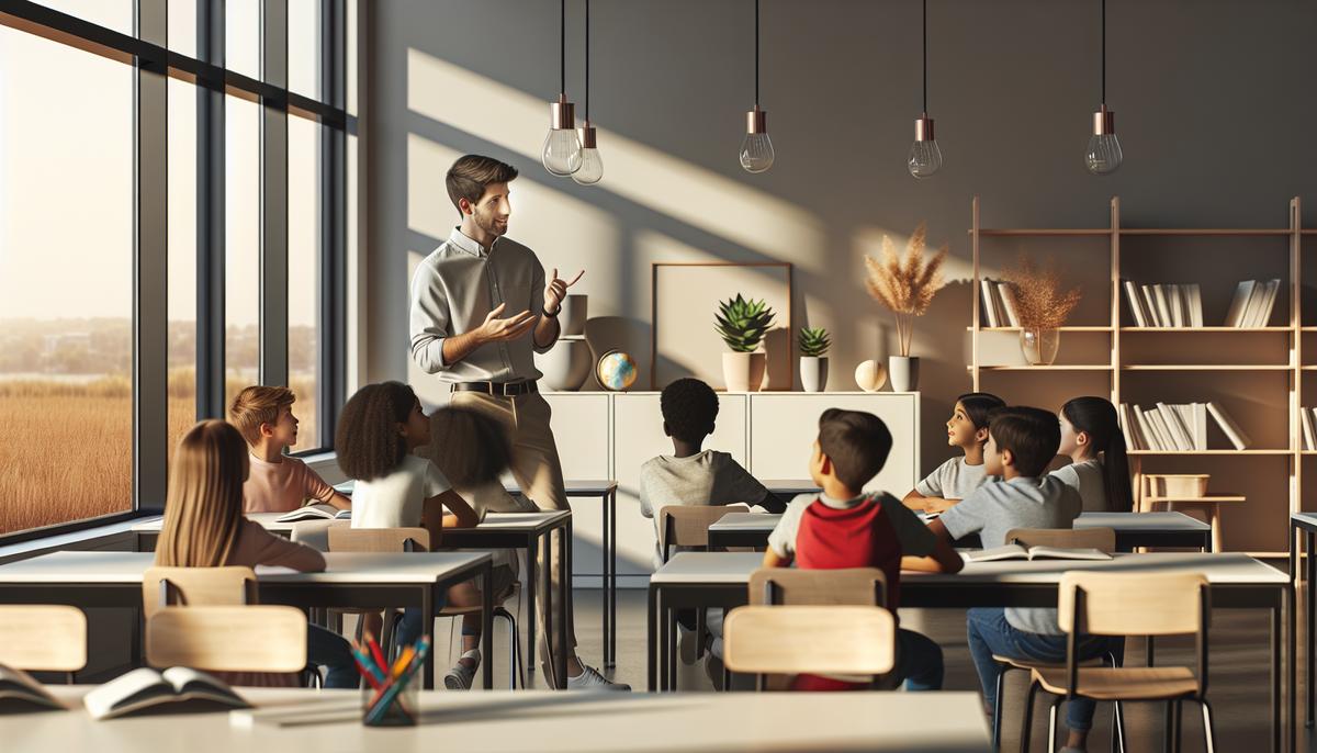 Как работает образование в Грузии Дети и учитель в классе, школа в Грузии