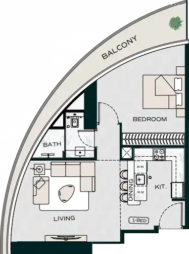 Floor Plans for Binghatti Aquarise in Dubai
