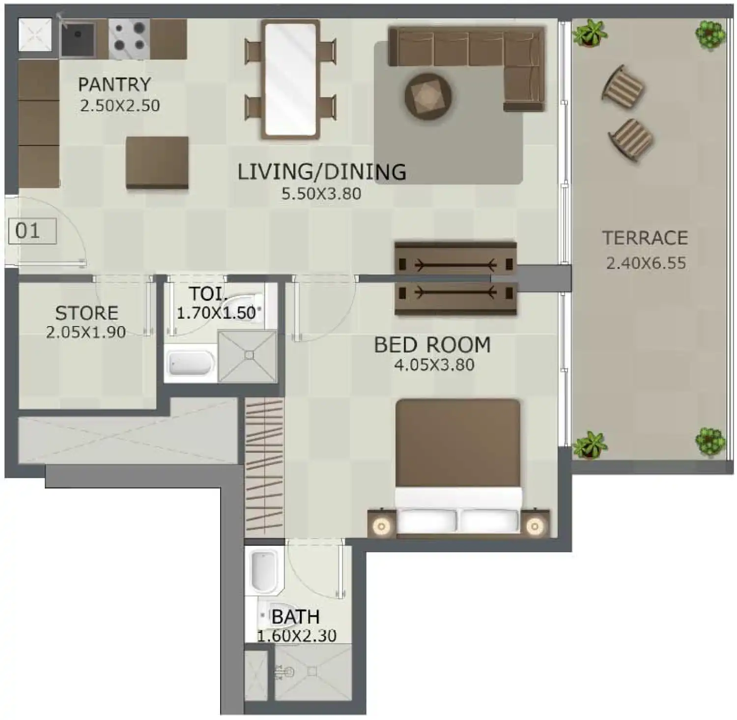 Floor Plans for Regal Crest in Dubai