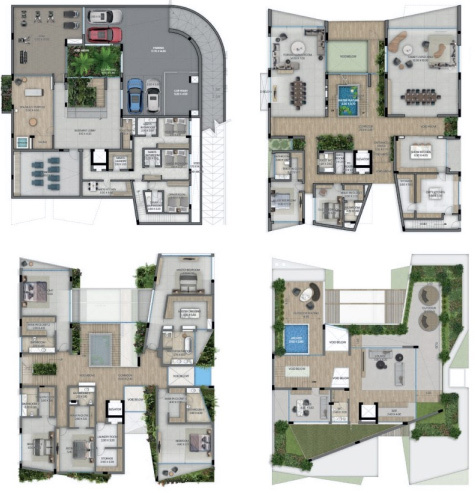 Floor Plans of Al Barari Altissima Villas