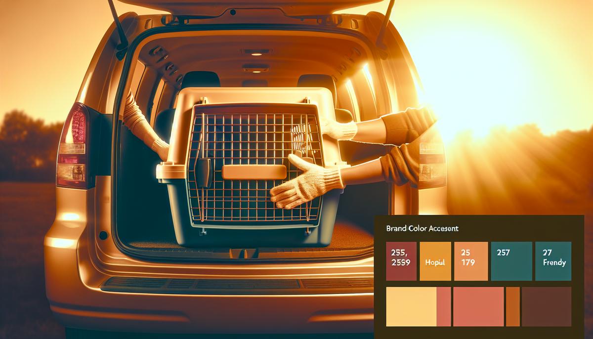 История «доброго такси» для животных Волонтер аккуратно загружает переноску с животным в багажник автомобиля