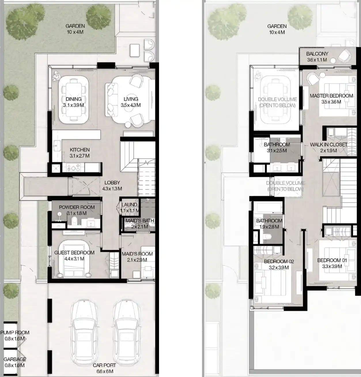 Floor Plans of La Tilia at Villanova