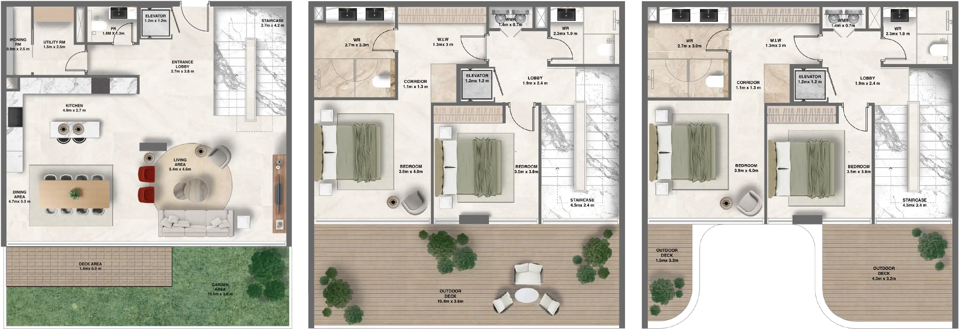 Floor Plans for The Tides by AMIS in Dubai