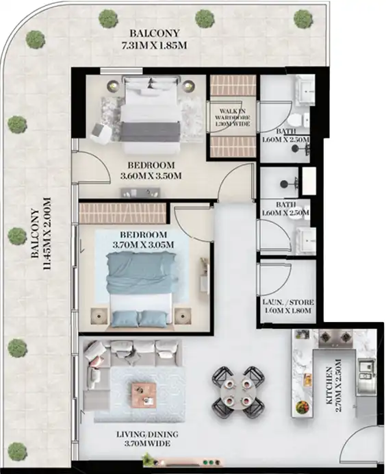 Floor Plans of Chapter 01 by Newbury