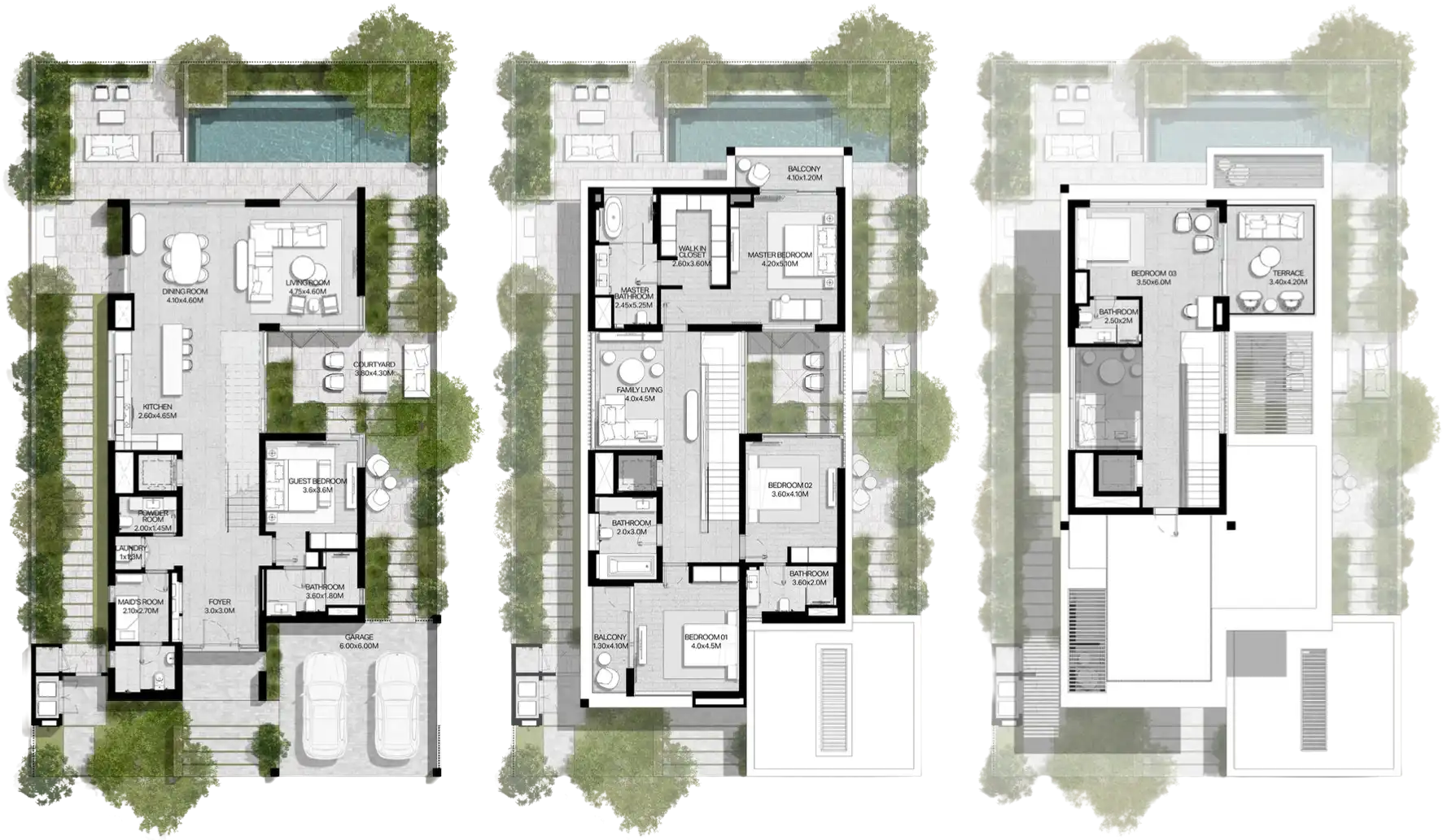 Floor Plans for Meraas The Acres in Dubai