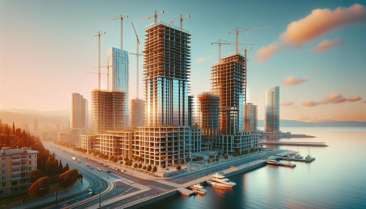 Новостройки в Батуми: что происходит со сроками и качеством строящаяся высотка и кран в Батуми