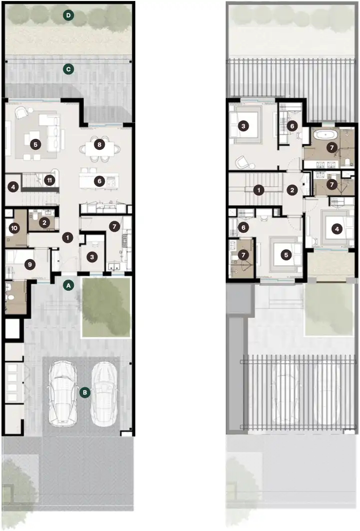Планировка Hudayriyat Golf Estates by Modon