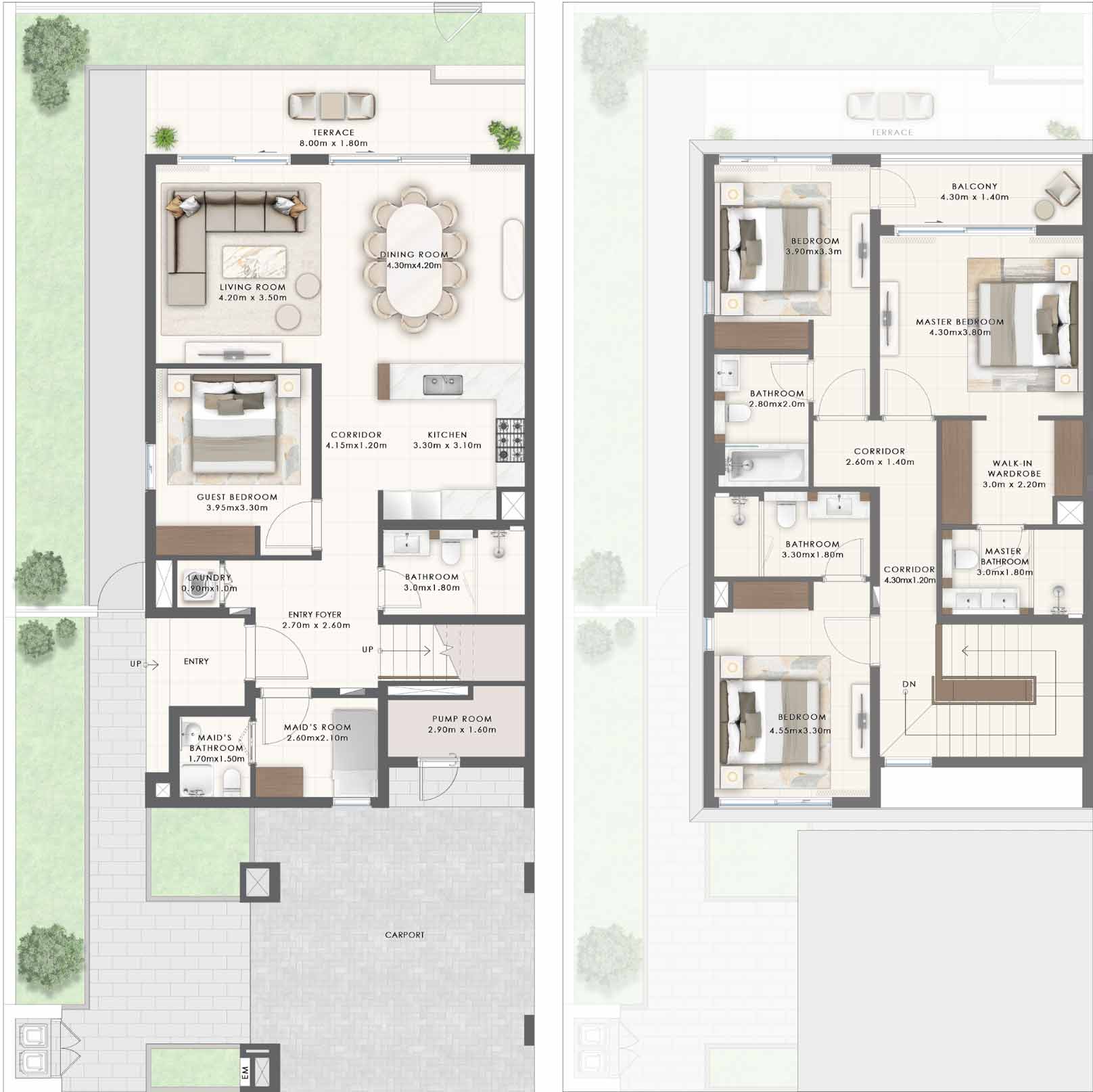 Floor Plans of Emaar South Greenridge