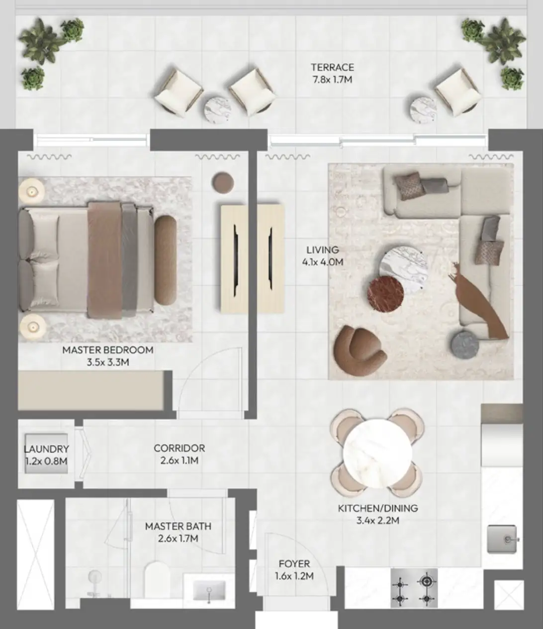 Floor Plans for Emaar South Golf Point in Dubai