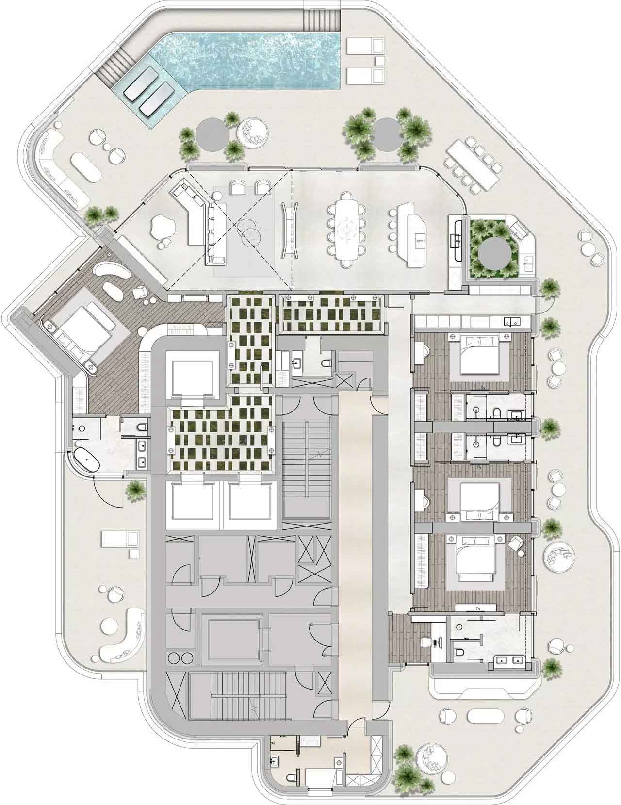 Floor Plans of Regent Residences Dubai Sankari Place