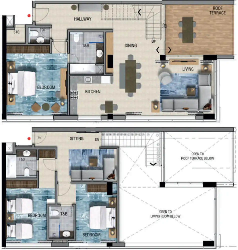 Floor Plans of Affini Tribute Portfolio Residences