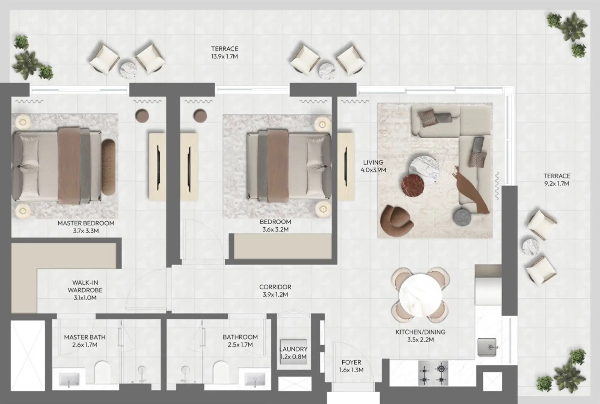 Floor Plans for Emaar South Golf Point in Dubai