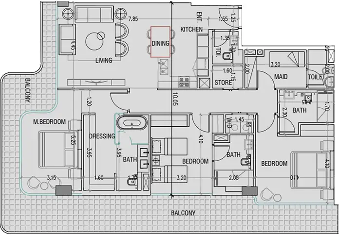 Floor Plans of Nuvana by Wadan
