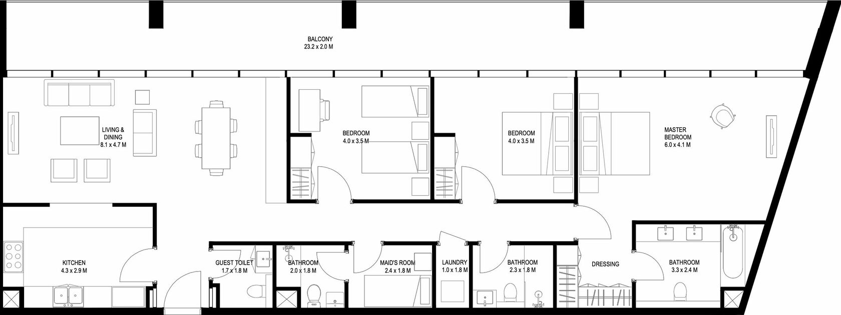 Floor Plans of Arada Nesba 2