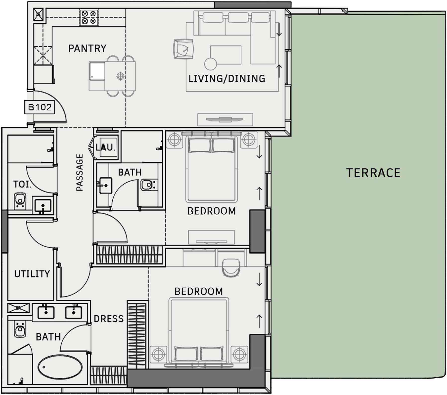 Floor Plans of Iman One Sky Park