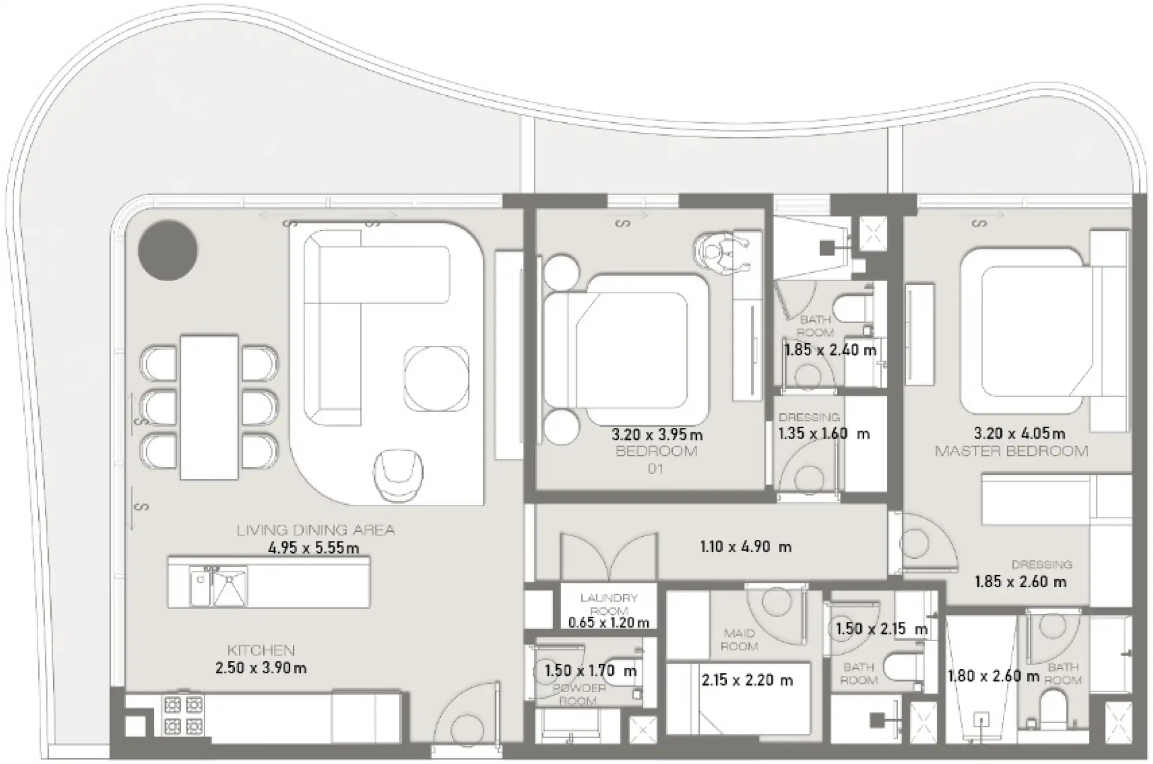 Планировка CDS Wave at Dubai Islands