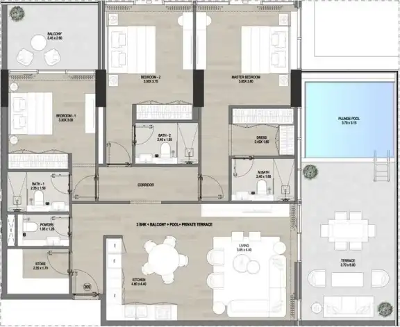 Floor Plans for NAS 3 in Dubai