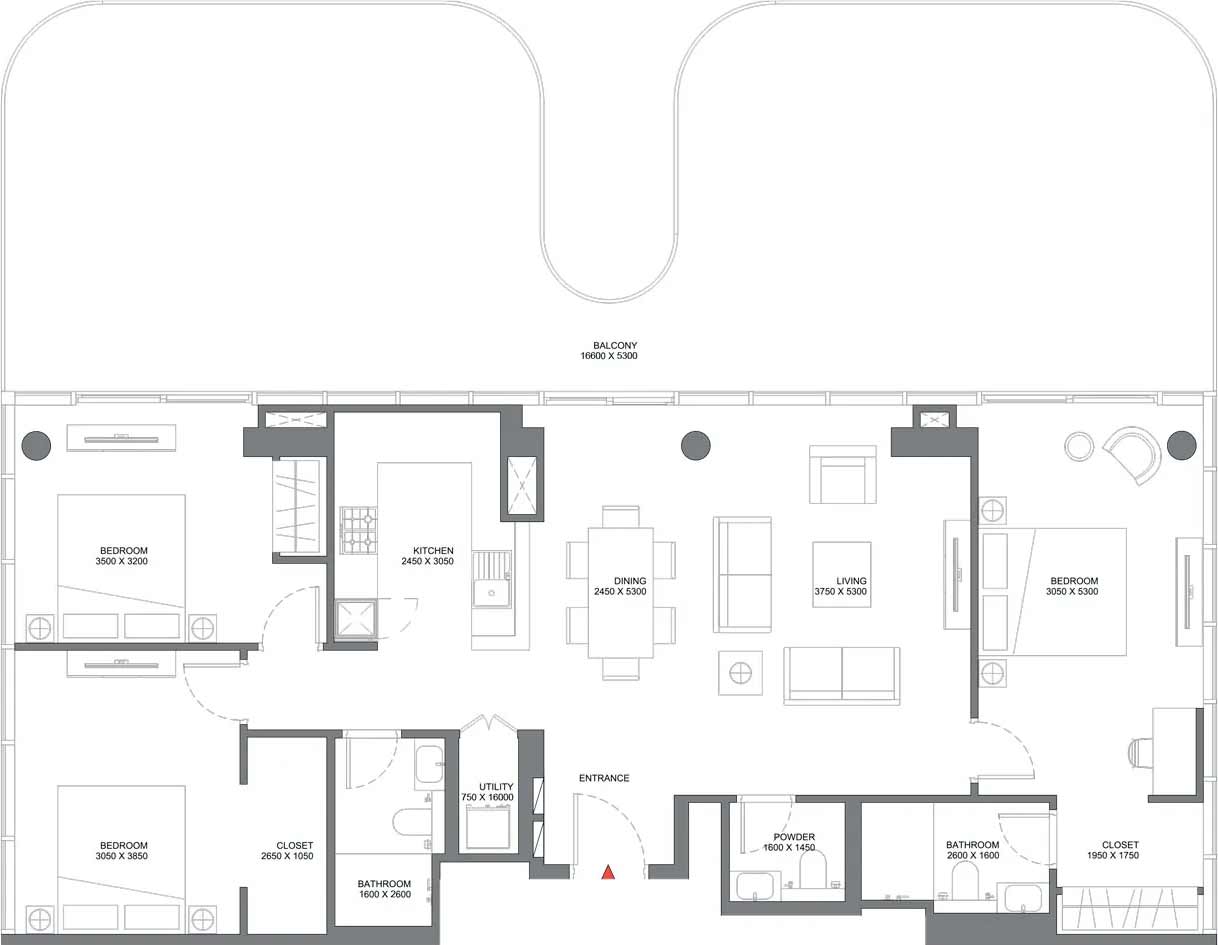 Floor Plans of Sobha Coraline Beach Residences