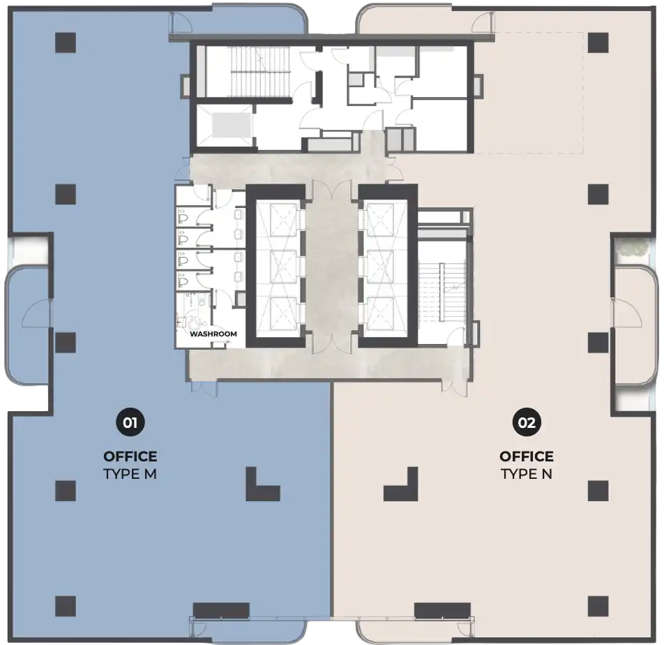 Планировка Ellington Berkeley Tower