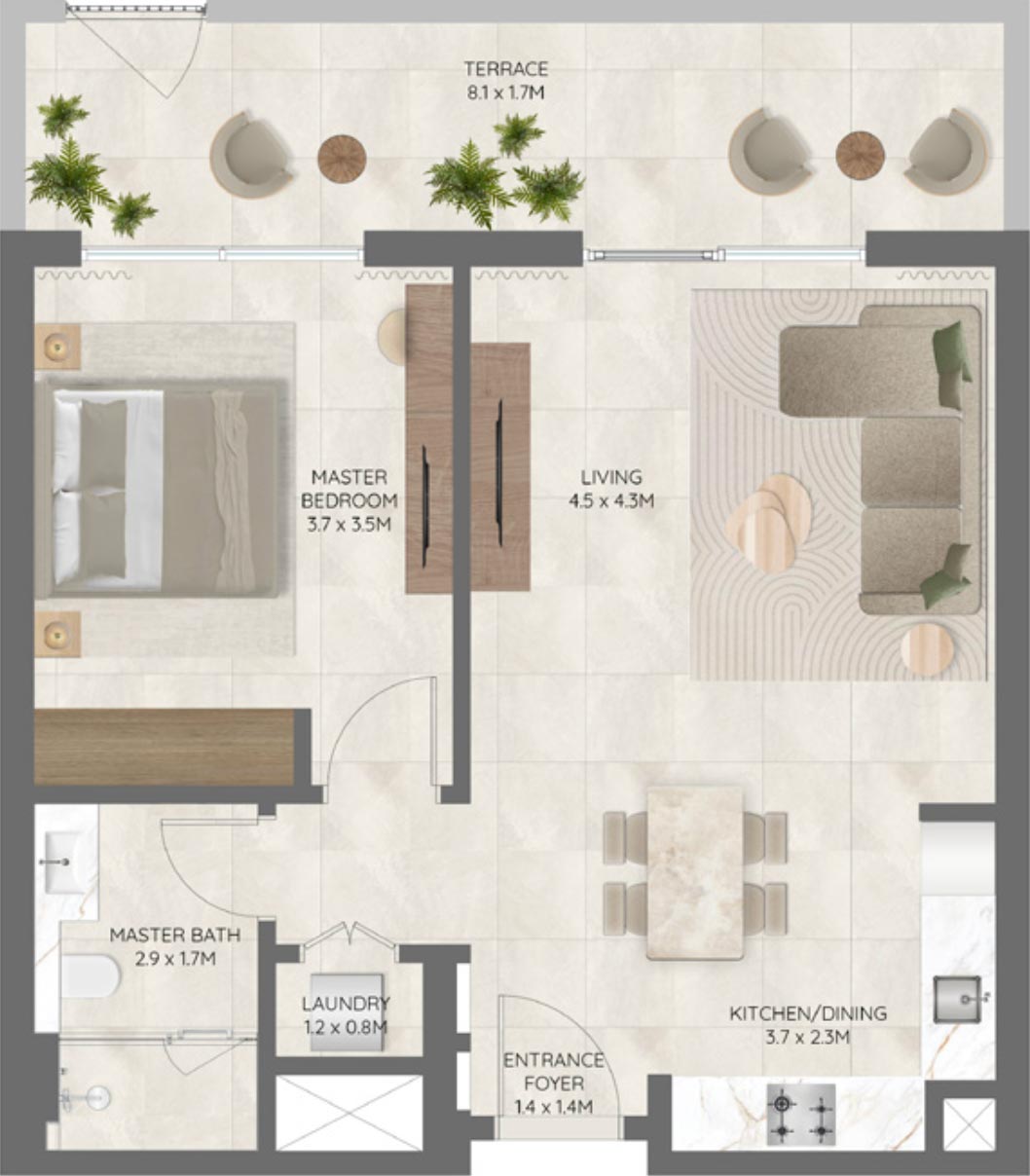 Floor Plans of The Berkeley Residences Dubai Hills Estate