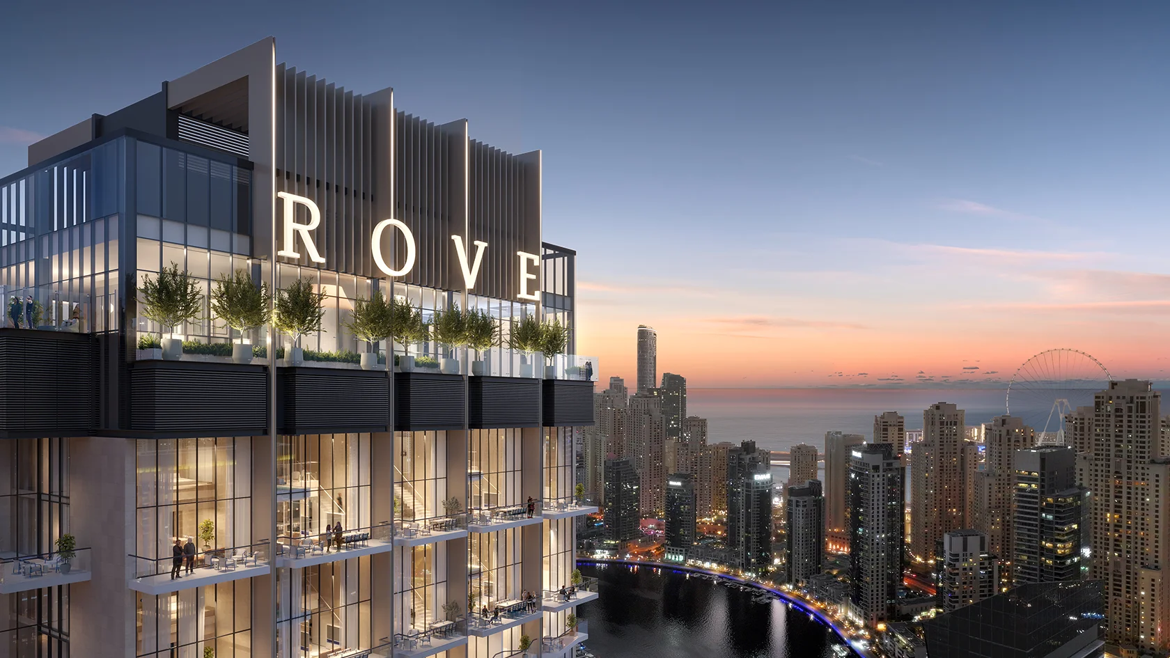 Апартаменты Rove Home Dubai Marina в Дубае