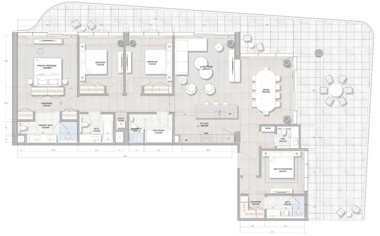 Планировки RAK Properties Solera Downtown Mina