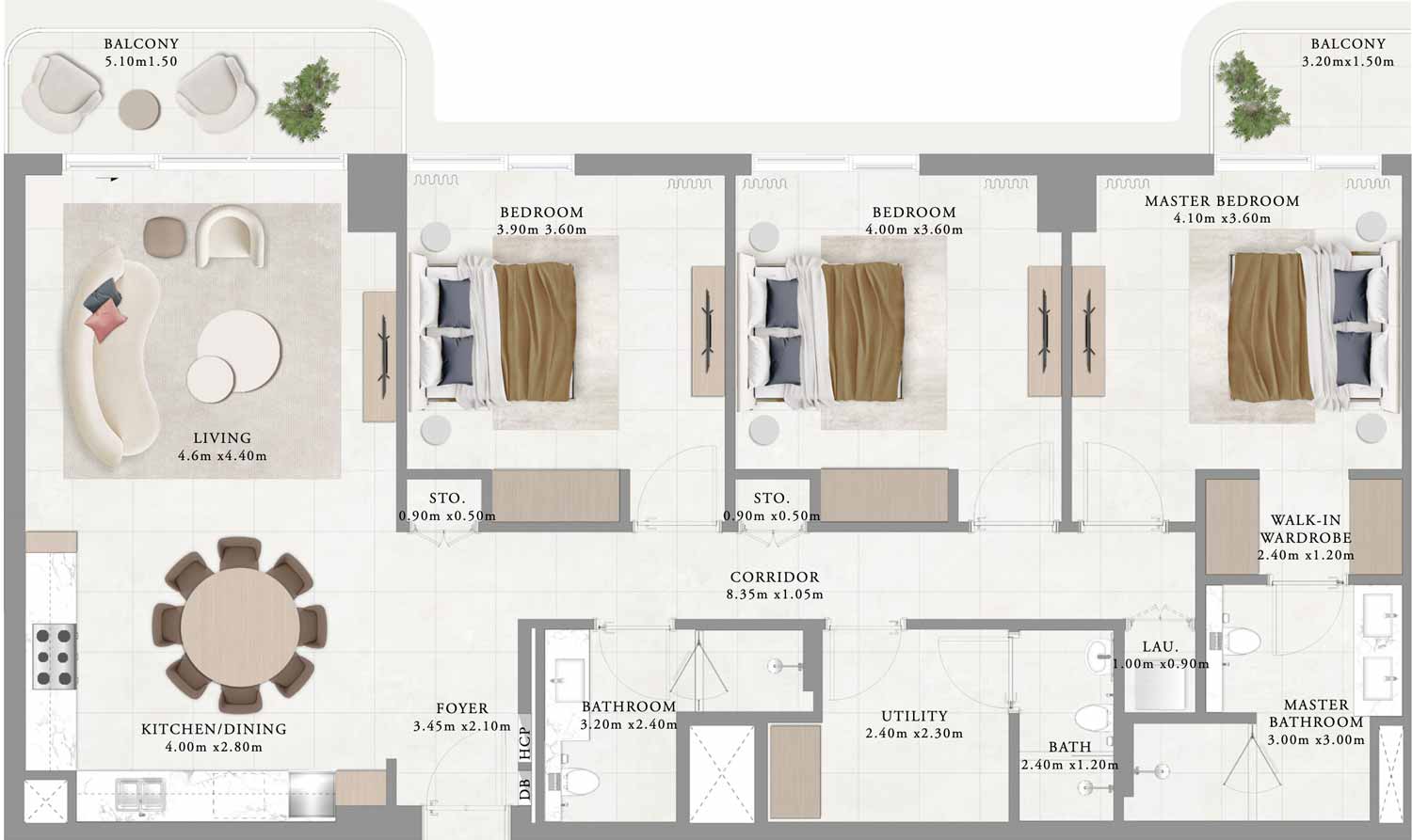 Floor Plans of Emaar Bayline & Avonlea