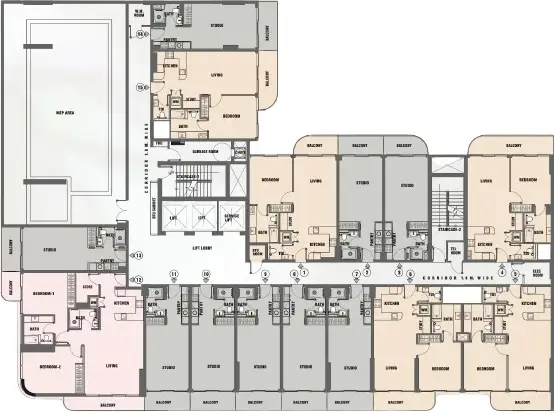 Планировка Emaar Parkside Hills