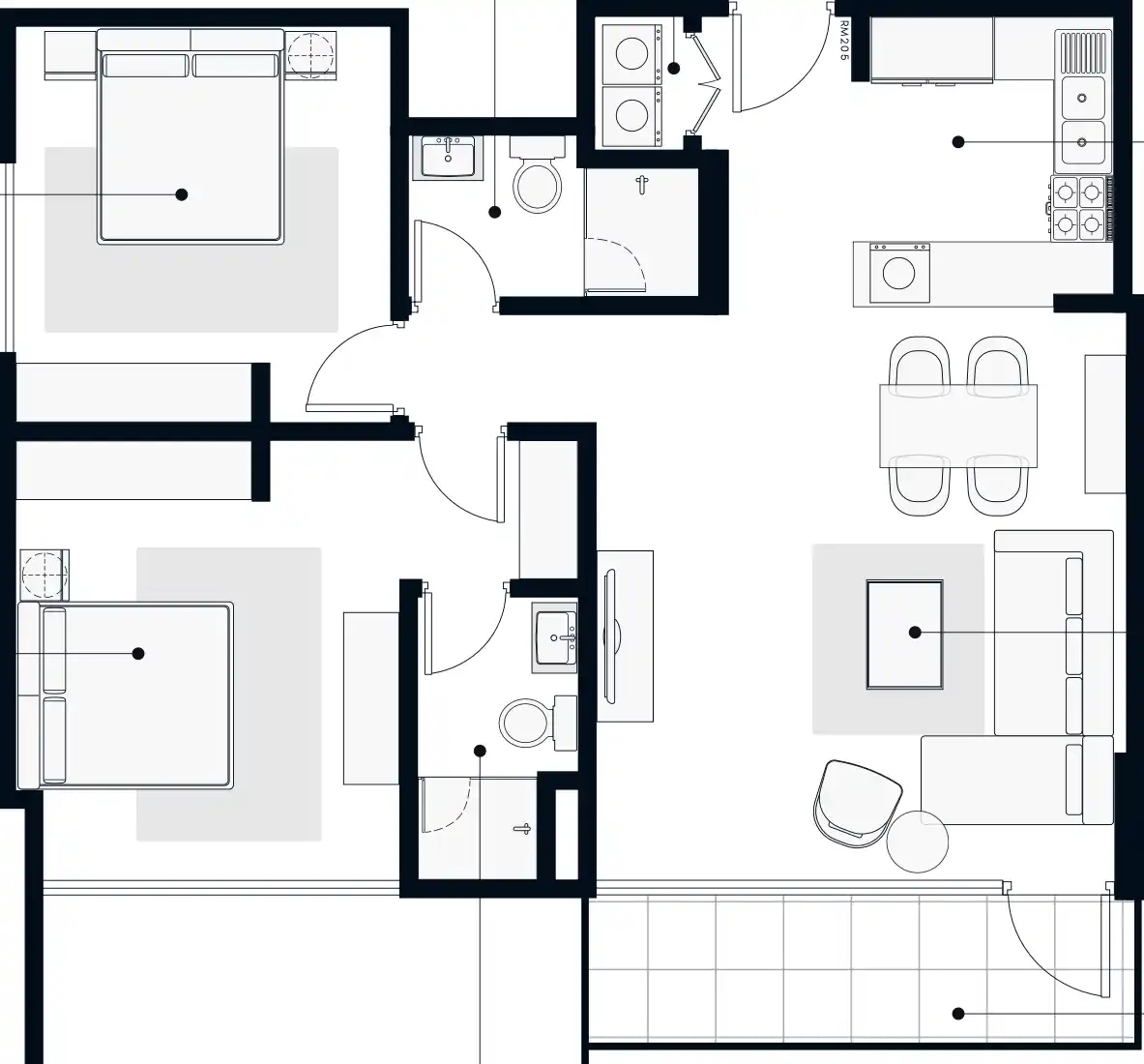 Floor Plans of Azizi Vista