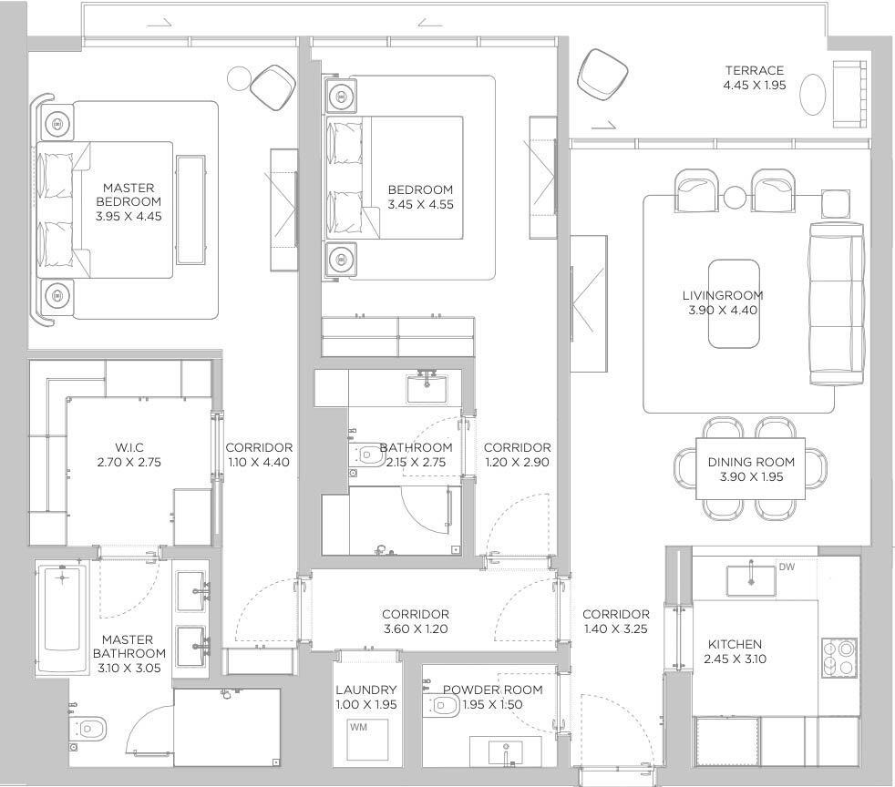 Floor Plans of Rixos Dubai Islands Hotel & Residences