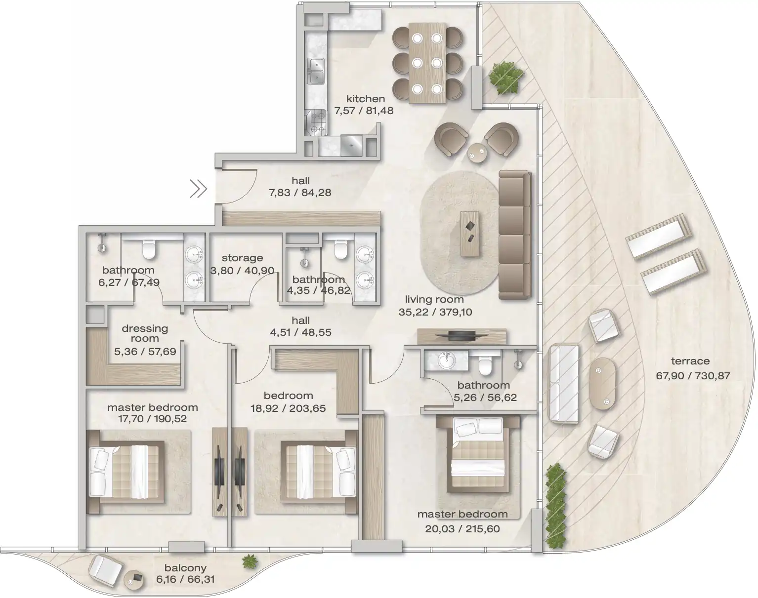 Floor Plans of Zephyra Residences