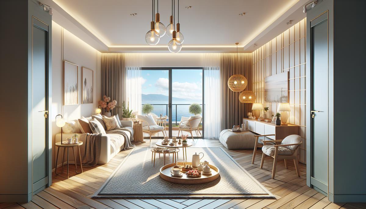 Инвестиции в апартаменты для Airbnb в Батуми Апартаменты в Батуми с интерьером и видом на море для аренды на Airbnb