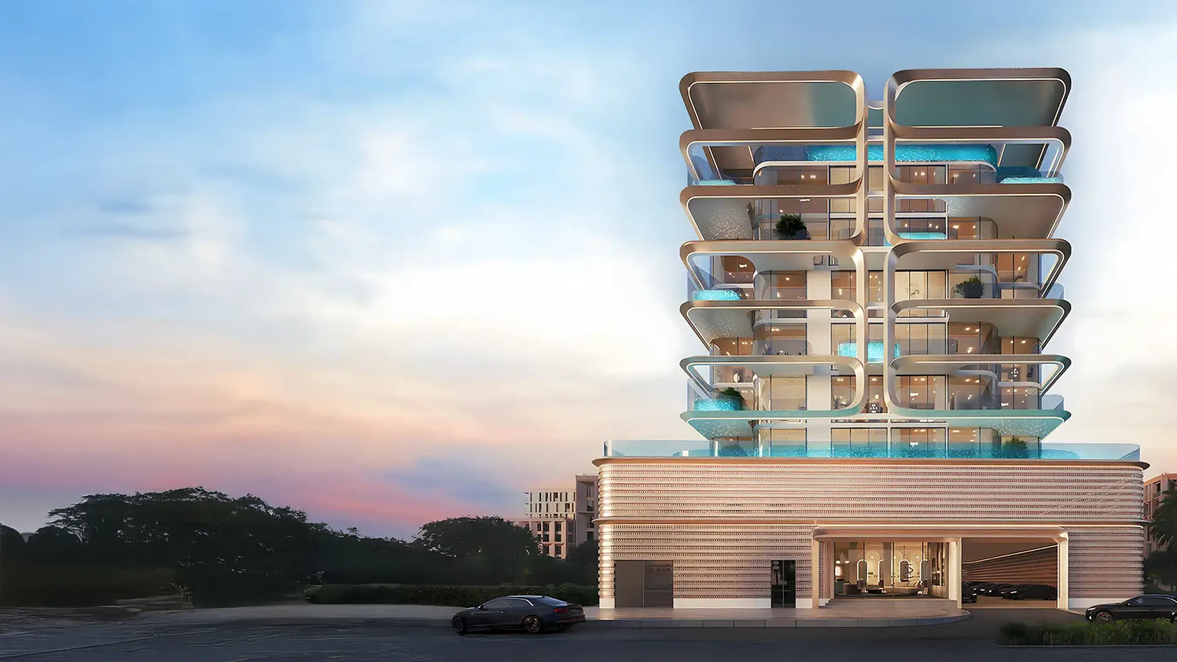 Апартаменты Vue Doree by Crystal Bay в районе Dubai Islands