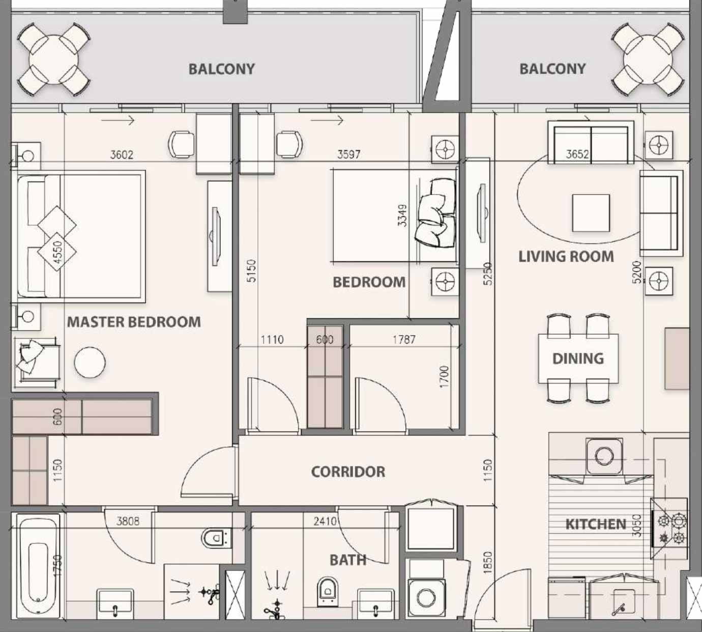 Floor Plans of Tiger Faradis Tower