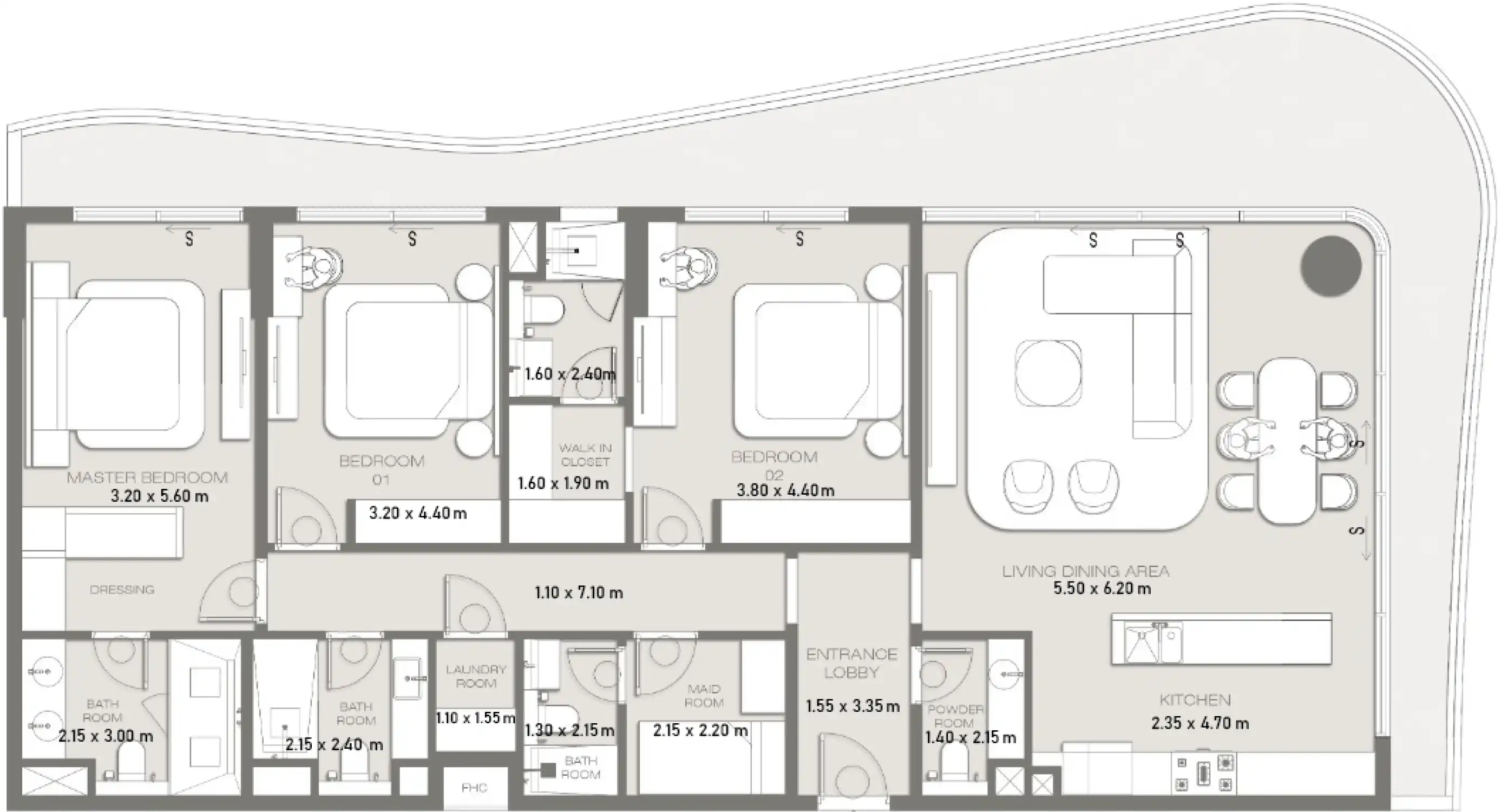 Планировка CDS Wave at Dubai Islands