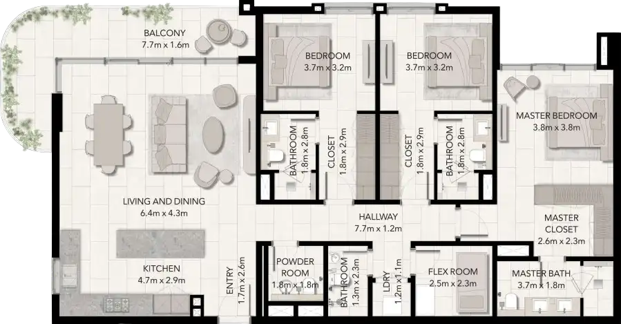 Floor Plans of Capria at Ghaf Woods