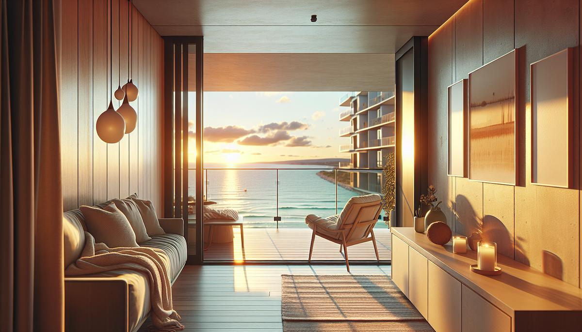 Что учитывать при покупке апартаментов у моря Апартаменты с видом на море и лоджией на закате