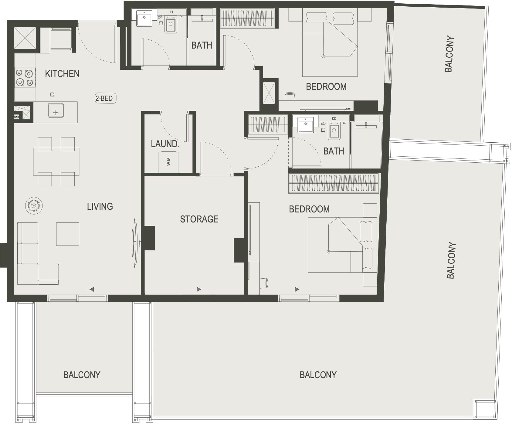 Floor Plans of Binghatti Dawn