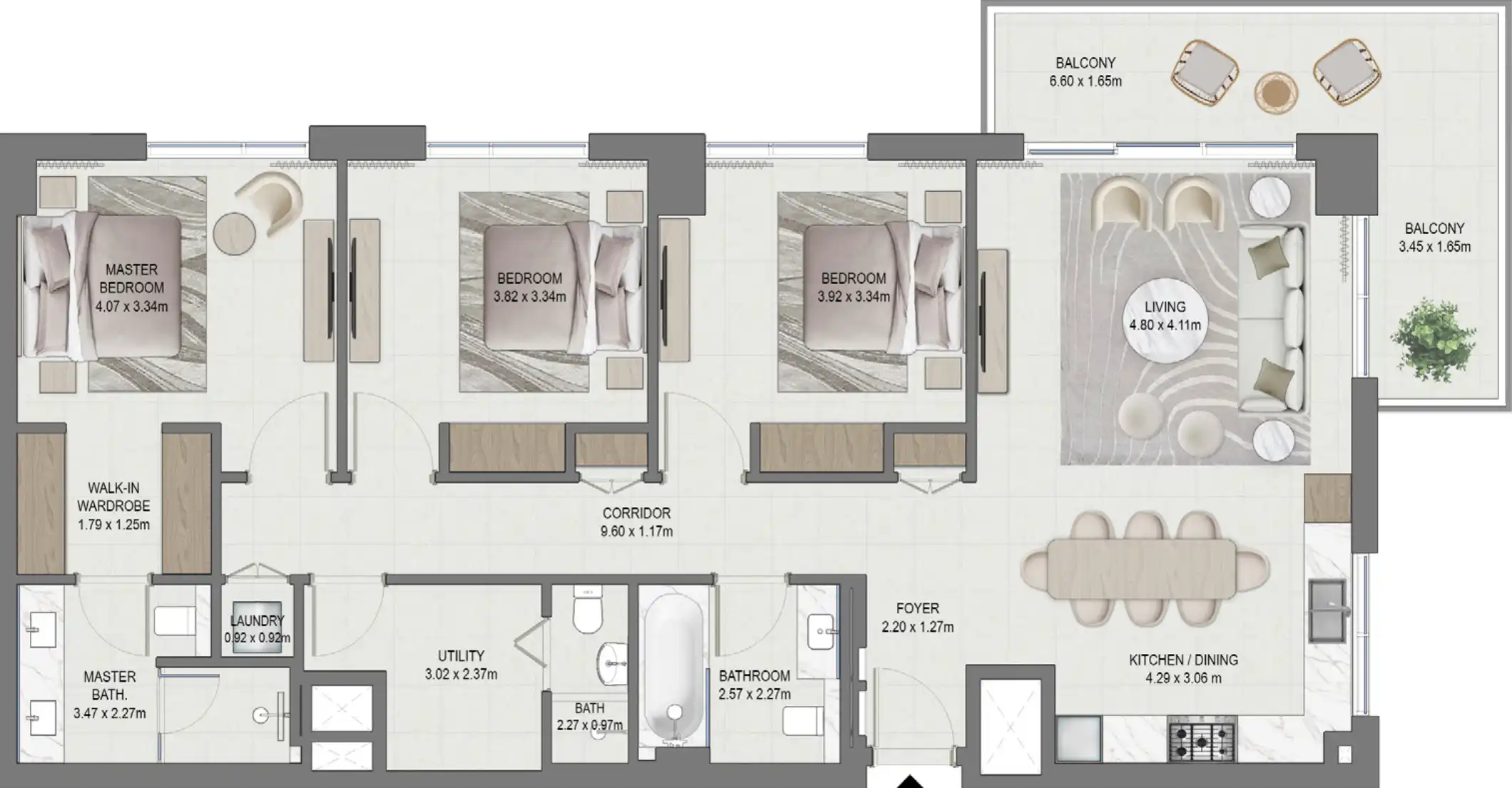 Floor Plans for Emaar South Golf Edge in Dubai