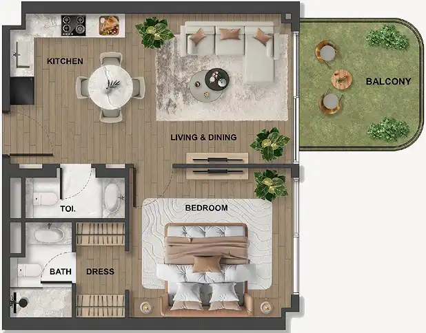 Floor Plans of Blue Marina Residence