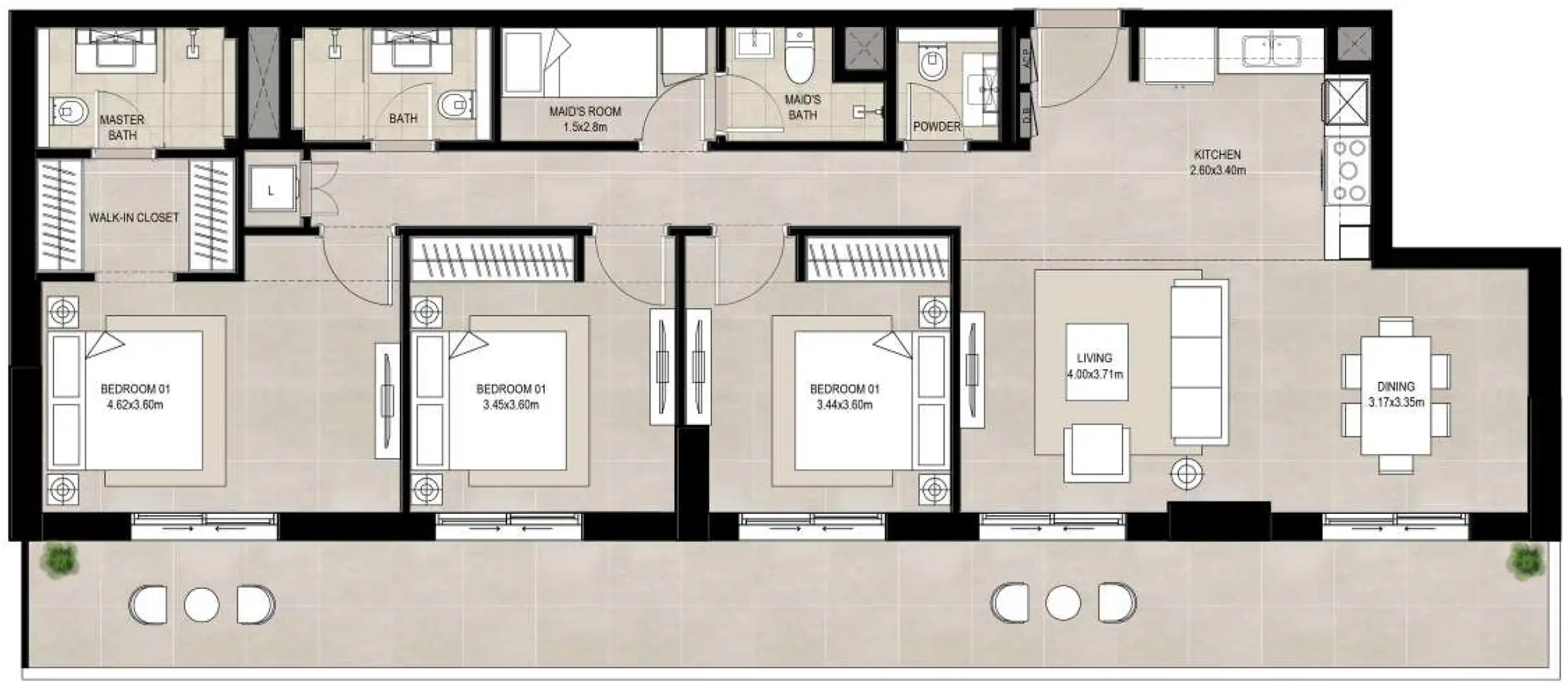 Floor Plans of Nshama Olbia at Town Square Dubai